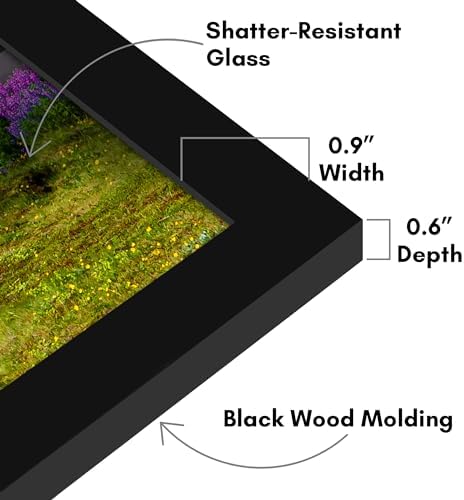 Americanflat 6x12 Picture Frame - Engineered Wood - Black - Image 3