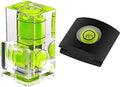 Anwenk Hot Shoe Level Camera Bubble Level Hot Shoe Spirit Level Hot Shoe Cover (Includes 2 Axis Bubble Level and 1 Axis Hot Shoe Cover) Combo Pack by Anwenk