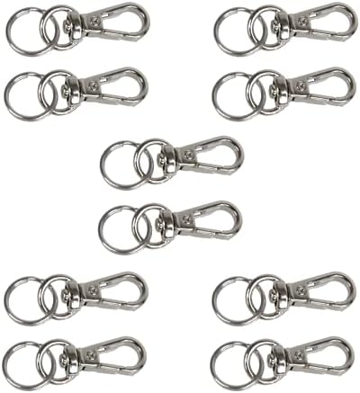 Foto&Tech Small Quick Release Adapter Clip for Camera with Round Lugs for Camera Strap, 33lb Breaking Force (5 Set, Silver) by FOTO%26TECH