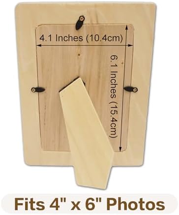 LWR CRAFTS Wooden DIY Photo Frame 4" x 6" Pack of 2 - Image 3