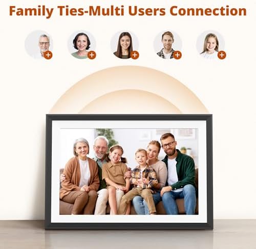 Dragon Touch 10.1'' WiFi Digital Picture Frame with Dual Swappable Snap Frames – 1280×800 HD IPS Touch Screen, Auto-Rotate, Instantly Share Photos/Videos via Free App, Gift for Birthday, Wedding, Mom - Image 6