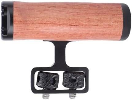 Camera Cage Side Handle Adjustable Wooden Grip by Unknown