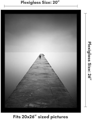Americanflat 20x26 Poster Frame - Engineered Wood - Black - Image 2