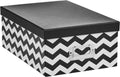 Pioneer Photo Albums B-1BW/CHEV Chevron Design Photo Storage Box (Pack of 6) by PioneerPhotoAlbums