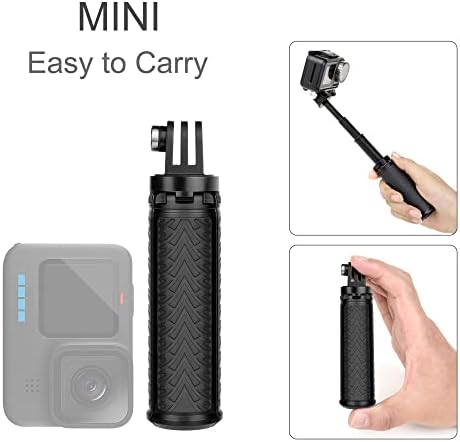 GEPULY Mini Hand Grip Short Selfie Stick Tripod Stand for GoPro Action Cams - Image 3