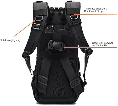 ZZQ&CCF Telephoto Lens Camera Backpack for Canon RF 200-800/100-500, Lens Case Bag for Nikon Z 180-600, Camera Pouch Compatible with Sony FE 200-600/FE 400-800/300—Black - Image 7