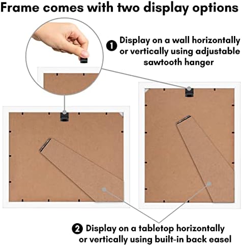 Americanflat 9x12 Picture Frame - Matted to 6x8 - Engineered Wood - White - Image 5
