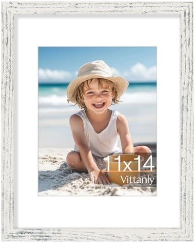 Vittanly 11x14 Picture Frame Made of Solid Wood for Wall and Tabletop by Vittanly
