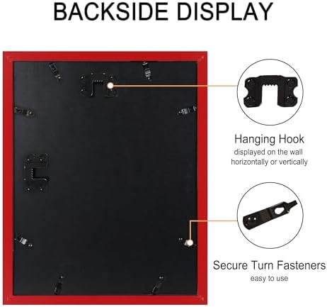 11x14 Picture Frame Set of 4 with Real Glass, Wall Mount - Image 6