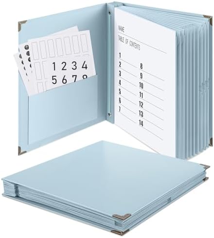 Marspark Important Document Organizer with Elastic Closure,Blue by Marspark