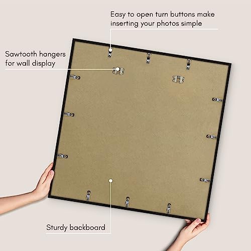 Americanflat 30x30 Poster Frame - Slim Molding - Black - Image 5