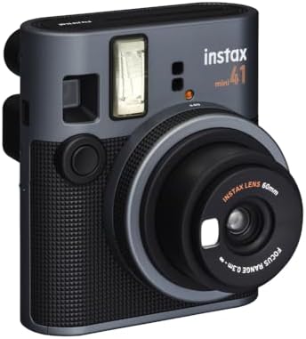 Fujifilm Instax Mini 41 Instant Camera Bundle with Instax Mini Film | 20 Exposures + 4 Pack AA Batteries + Album, Borders, Stickers & Clips + Cleaning Cloth (5 Items) - Image 5