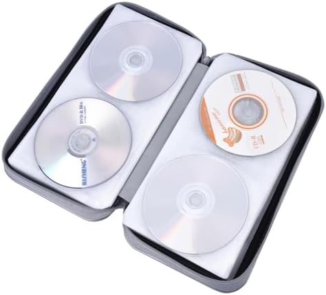 alavisxf xx CD Case, 96 Capacity Hard Plastic Organizer Wallet for Car - Image 3