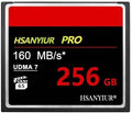 256GB UDMA 160MB/s，High-Speed Transfer, Large Capacity CF Card for Professional Photographers, Videographers & Enthusiasts by HSANYIUR