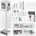 Cell Phone Cleaning Kit, iPhone Cleaning Kit for Charging Port Cleaner Keyboard Cleaning Kit for Airpods/Android/USB C/Earbuds/Laptop/iPad/Camera Lens with Stylus Pen (White, Brush Refill) by GintaXen