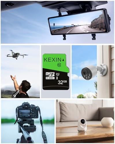 KEXIN 32GB Micro SD Card 5 Pack with SD Adapter microSDHC Memory Card UHS-I C10 U1 Micro SD Card Full HD High Speed TF Card for Smartphone Tablet Dash Cam Drone Game Console, 5 Pack 32 GB - Image 6