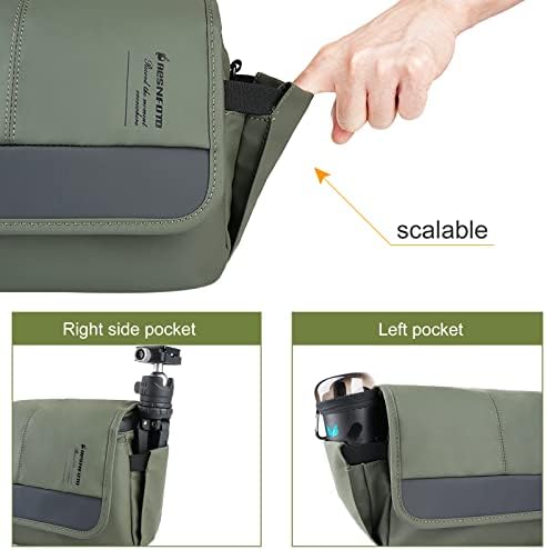 Besnfoto Camera Bag Small DSLR Camera Shoulder Bag for Photographer Waterproof Messenger Bag Crossbody Case Compatible with Canon Sony Nikon - Image 3