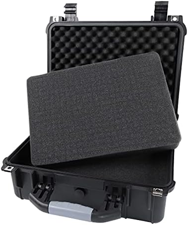 Tactical45 Hard Case with Foam - 16 x 13 x 7in Hard Shell Waterproof Storage Case with Pluck Padding Protective Latching Suitcase for Rifles, Cameras, Handguns, Drones, Guitars, and Electronics - Image 2