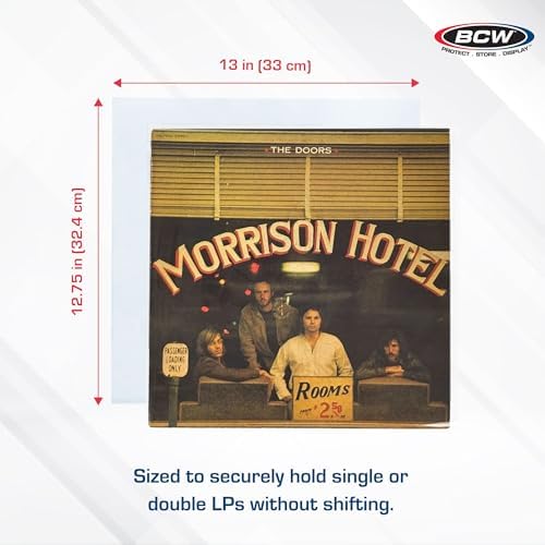 BCW 12-Inch Record Sleeves – 4 Mil Blue-Tinted (50 ct) | Archival Anti-Static Vinyl Record Outer Sleeves | Protects 12" LP Jackets from Fading & Wear | Acid-Free Polypropylene - Image 3