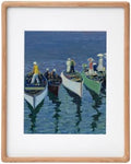Recuerdos 12x16 Picture Frame, with 8.5x11 Mat, Natural Oak, HD Plexiglass by Recuerdos