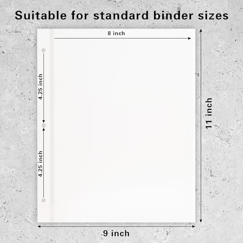 Vienrose Self Adhesive Photo Album Refill Pages 3 Ring Binder 40 Pages - Image 4