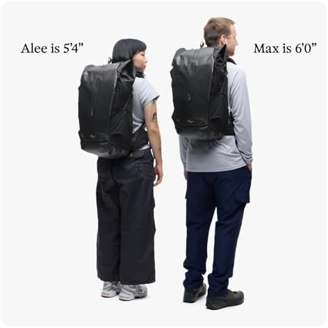 Peak Design Outdoor Backpack 45L, Kelp, Lightweight Internally-Framed Backpack, Ultra Cinch Roll-Top Design, Ideal for Hikes, Camera Carry and Travel, Versatile Backpack for Men and Women - Image 6