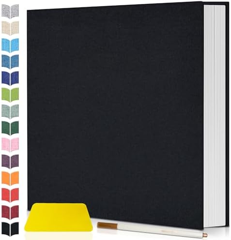 Artfeel Photo Album Self Adhesive Scrapbook,60 Pages Large Photo Book for 4x6,5x7,8x10 Pictures,DIY Album for Baby Wedding Family Travel Birthday,with Metallic Pen and Scraper by Artfeel