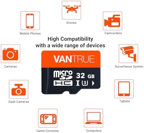 Vantrue 32GB microSDHC UHS-I U3 Memory Card with Adapter for Dash Cams - Image 7