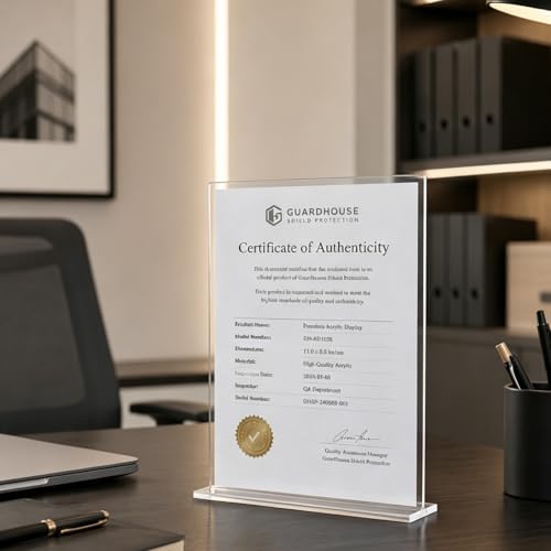 xydstay 8.5x11 Acrylic Sign Holder,Clear Table Display Stand,2 Pack - Image 4