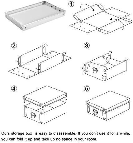 SEEKIND Decorative Storage Boxes with Lids,Water-Proof Storage Bins for Shoes,Clothes,Office … - Image 6