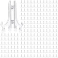 Patelai 48 Pcs Plastic Easel Stand 3 Inch Clear Display by Patelai
