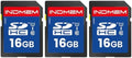 16GB SD Card (3 Pack), C10 SDHC UHS-I Memory Cards U1 Class 10 High-Speed Full 4K HD Video Compatible with Digital Point-and-Shoot Cameras, HD Camcorders, DSLR and PC by elecacc