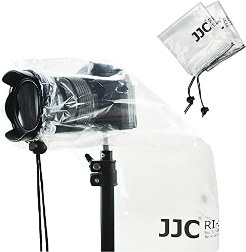 2Pack Camera Rain Cover Clear Waterproof Sleeve for Camera w Lens up to 11" by Kiorafoto