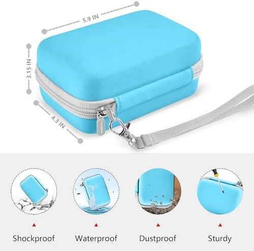 Leayjeen Vlogging Camera Case for Duluvulu/VJIANGER/Gavonde - Blue - Image 3