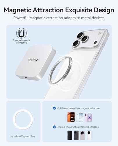 ORICO 4-in-1 Magnetic SD Card Reader for iPhone 15/16/17 - Image 3