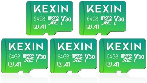 KEXIN Micro SD Card 64GB 5 Pack microSDXC Memory Card Class 10 Micro SD Card High Speed Up to 85MB/s, C10, U3, V30, A1 by Home
