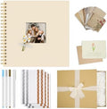 Vienrose Scrapbook Album Gift Set, 8x8 Inch, 40 White Pages, Off White by Vienrose