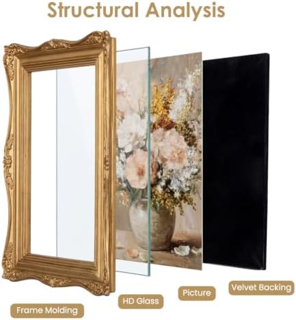 Gold Vintage Picture Frame 4x6, Antique Ornate Photo Frame Decor - Image 4