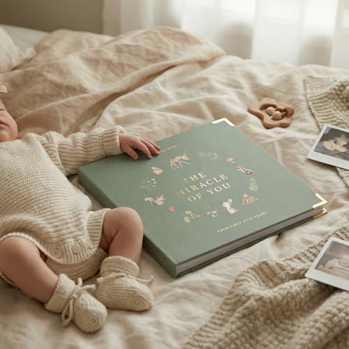 Keepsake Baby Memory Book for Boys and Girls - Timeless First 5 Year Book - Image 2