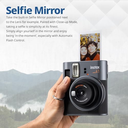 FUJIFILM Mini 41 Instant Film Camera Bundle – Instant Photo Camera with Fujifilm Mini Film (20 Sheets), Photo Album, Batteries, Cleaning Cloth & Accessories – Great Gift for Kids, Teens & Beginners - Image 3
