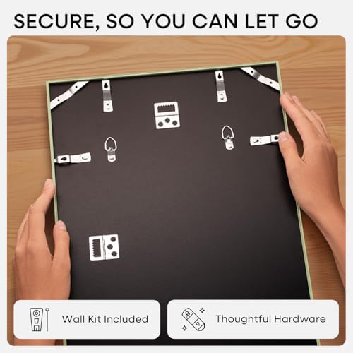 Homeforia 12x17 Green Picture Frame, High-End Metal, 10x15 Mat, Glass - Image 5
