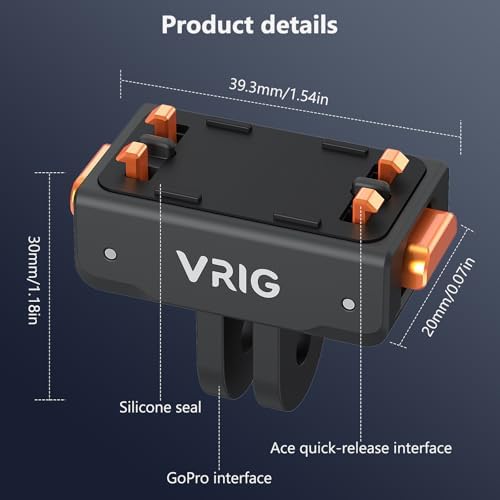 VRIG Magnetic Quick Release Mount for Insta 360 Ace Pro 2/ X6/ X5/ X4 Air - Image 4