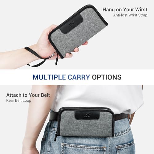 JJC Film Pouch Case for 120-Medium Format, Polyester Carrying Pouch for 5 Rolls With Elastic Slot Interior, Belt Loop Design, and Wrist Strap for Easy Carry (Film Not Included) - Image 5