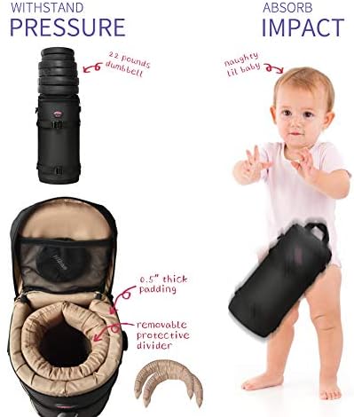 Camera Lens Pouch for DSLR Lenses Up to 5.71" x 13.78" - Image 3