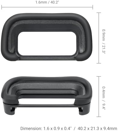 JJC 2-Pack FDA-EP20 Eyecup Eyepiece Eye Cup & FA-SHC1M Hot Shoe Cover Cap for Sony A6700 Camera - Image 5