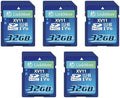 LinkMore XV11 32GB 5-Pack Full-Size SDHC Cards, UHS-I U1 V10, 97MB/s by LinkMore