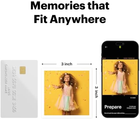 KODAK Mini Shot 3 ERA 3x3 Instant Camera, Photo Printer, 38 Sheet, Yellow - Image 6
