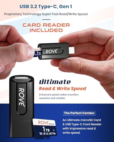 ROVE Ultimate 1TB Micro SD Card 160MB/s with USB 3.2 Type C Card Reader - Image 3