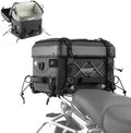 Rhinowalk 36L Waterproof Motorcycle Tail Bag Combo - Hard Shell Top Case with 22L Shockproof Camera Insert for DSLR/Drone Gear - Modular Photography & Travel Luggage (36 L Tail Bag + Insulated Liner) by Rhinowalk