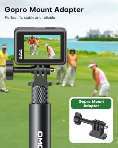 OMOTON CV08-B1 Golf Tripod & Monopod, 5-in-1 Golf Swing Recording Pro Kit - Image 4